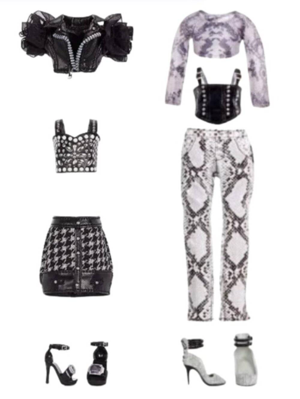 Shadow High Outfit Lot Shanelle Onyx Heather Grayson Clothes Shoes Series 1